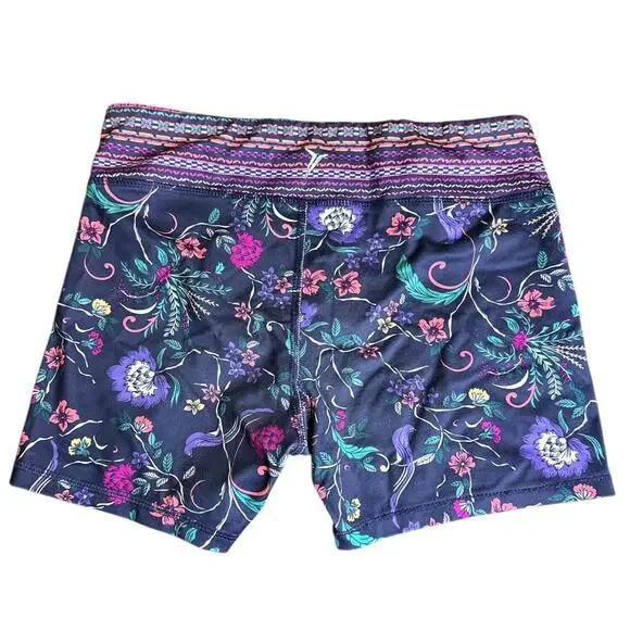 Old Navy Active Girls L 10-12 Athletic Shorts Dance Gym Cheer Navy Pink Purple - Picture 3 of 7